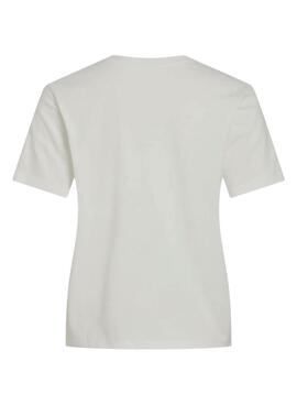 T-shirt Vila Visybil avec dentelle blanche pour femme