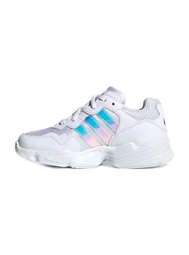 Baskets Adidas Yung-96 Blanc Teen