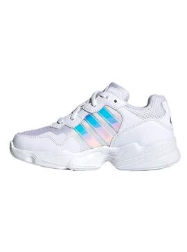 Baskets Adidas Yung-96 Blanc Enfante et Fille