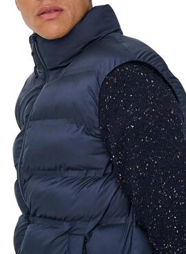 Veste matelassée marine pour homme Only and Sons Union