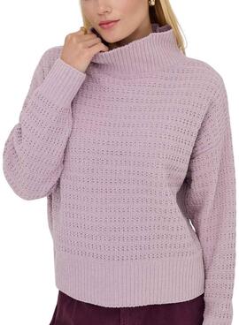 Maillot à col roulé mauve pour femme de la marque Globe