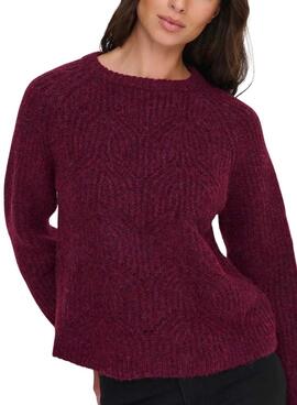 Maillot Only Gila grenat pour femme