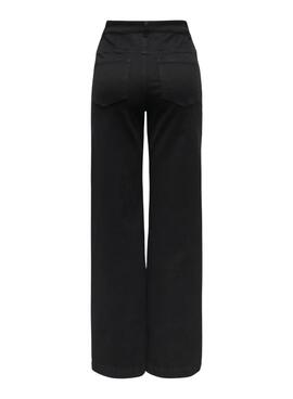 Pantalon en jean Only Madison Royal negro pour femme.