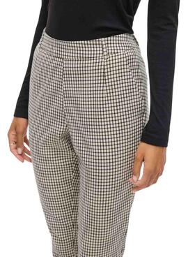 Pantalons Vila Vivarone à carreaux pour femme