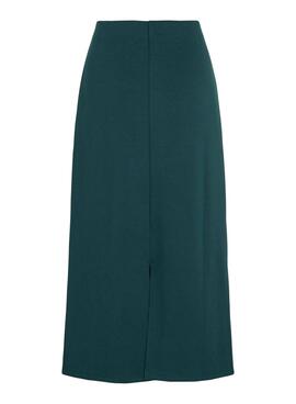 Jupe midi verte Vila Visiffi pour femme