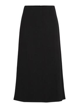 Jupe midi noire Vila Visiffi pour femme