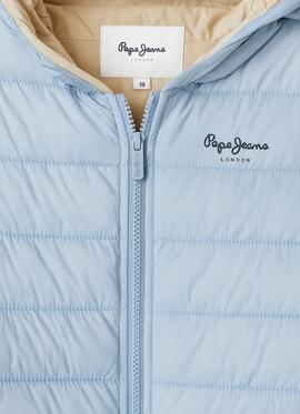 Veste matelassée Pepe Jeans pour fille en bleu Dahlia