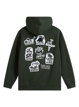 Sweatshirt Vans Classified verte pour fille et garçon