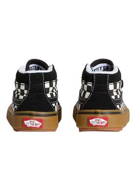 Chaussures Vans SK8-Mid noires pour filles et garçons