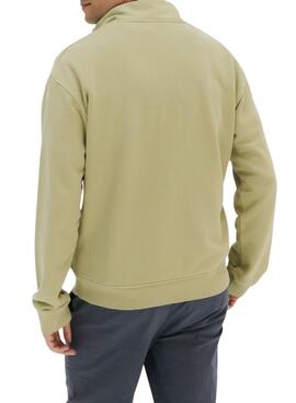 Sweatshirt Le Poulpe Perkins poche verte pour homme