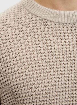 Maillot Jack and Jones Global beige pour homme