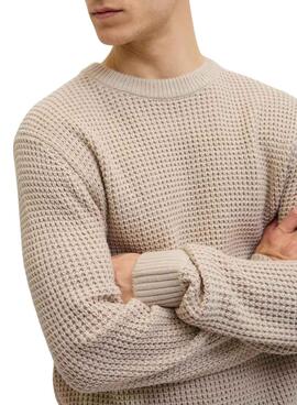 Maillot Jack and Jones Global beige pour homme