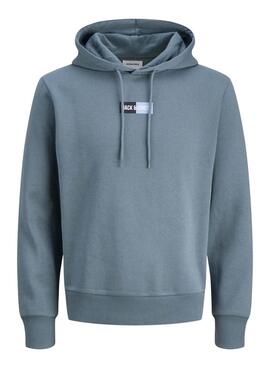 Sweat à capuche Jack and Jones bleu marine pour homme