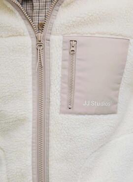 Veste Jack and Jones Soho teddy pour homme.