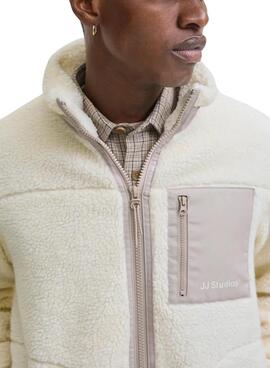 Veste Jack and Jones Soho teddy pour homme.