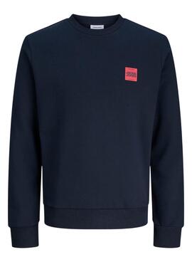 Sweat à capuche Jack and Jones Brandy bleu marine pour homme