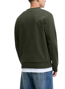 Sweat-shirt Jack and Jones Brandy vert pour homme