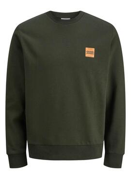 Sweat-shirt Jack and Jones Brandy vert pour homme