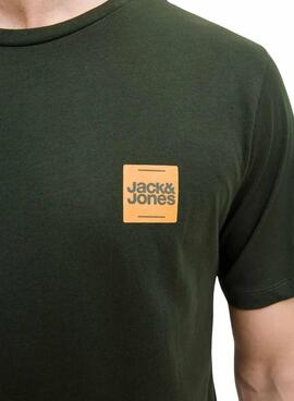 T-shirt Jack and Jones Brandy vert pour homme