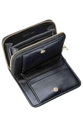 Sac à main Calvin Klein moyen à rabat noir pour femme