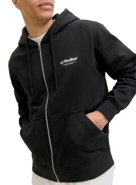 Sweatshirt Jack and Jones Soho noir pour homme