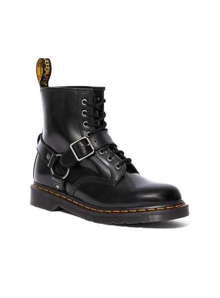 Bootss Harnais Dr Martens 1460 Noir Femme