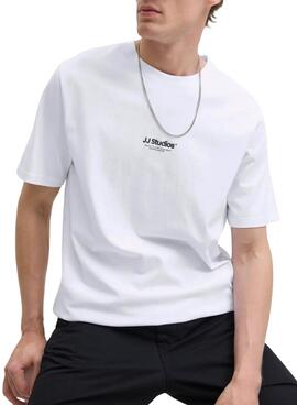 T-shirt Jack and Jones Soho blanc pour homme.