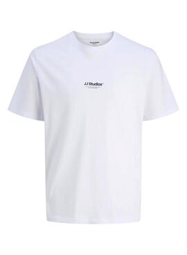 T-shirt Jack and Jones Soho blanc pour homme.