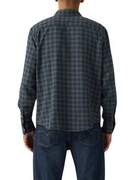 Chemise Levis Authentic Button à carreaux verts pour homme