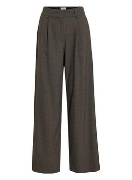 Pantalon Vila Vifalte à carreaux pour femme