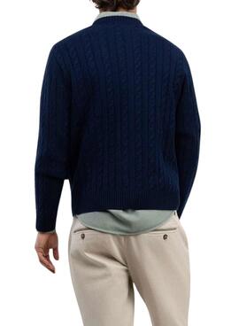 Pull El Ganso en tricot de marine pour homme