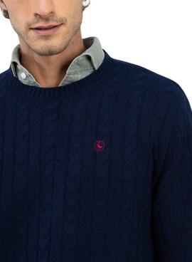 Pull El Ganso en tricot de marine pour homme