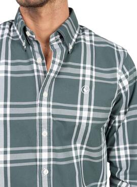 Chemise El Ganso à carreaux Brit verte pour homme