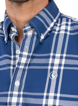 Chemise à carreaux El Ganso Brit bleue pour homme
