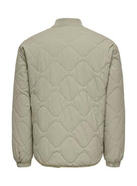 Veste matelassée verte pour homme Only and Sons Wren