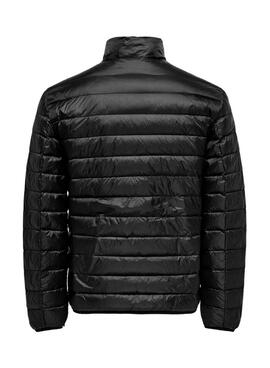 Veste matelassée noire pour homme Only and Sons Noa.