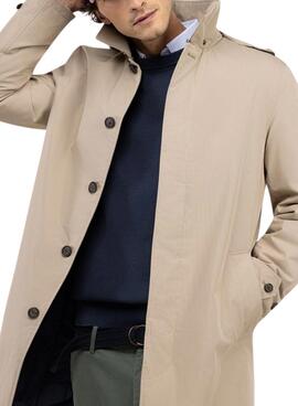 Imperméable El Ganso matelassé beige pour homme