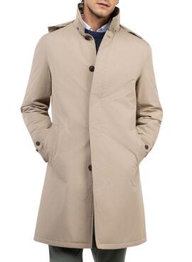 Imperméable El Ganso matelassé beige pour homme