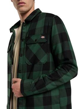 Chemise surchemise Dickies Sacramento verte et noire pour homme