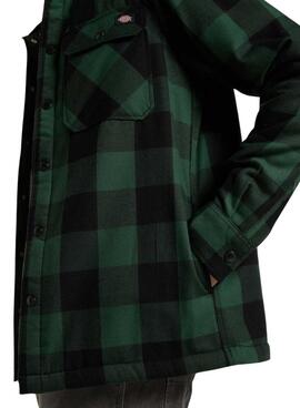Chemise surchemise Dickies Sacramento verte et noire pour homme