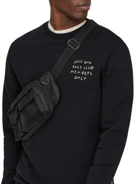 Sweat à capuche Only and Sons Kyrie noir pour homme