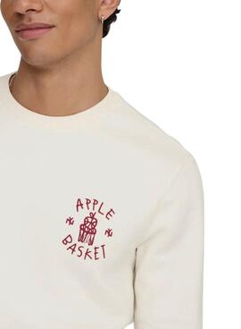 Sweatshirt Only and Sons Kyrie blanc pour homme