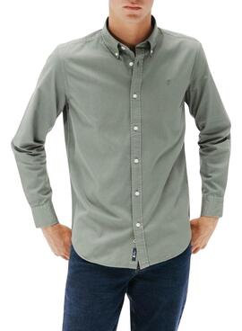 Chemise El Pulpo Casual en sergé vert pour homme
