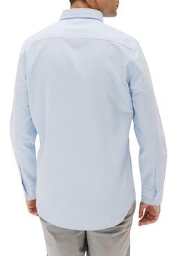 Chemise décontractée bleue pour homme El Pulpo Oxford