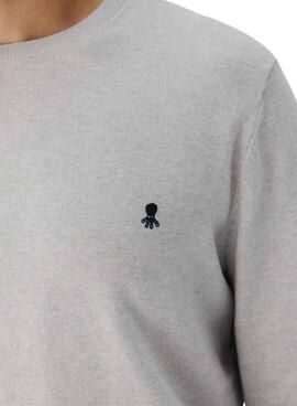 Maillot El Pulpo col rond mélange gris pour homme
