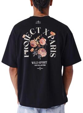 T-shirt Project x Paris Roses noir pour homme