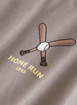 T-shirt Name It Mobay en gris topo para niño.