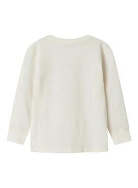 T-shirt Name It Mobay beige pour garçon