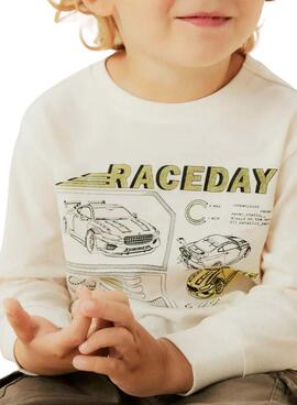 T-shirt Name It Mobay beige pour garçon