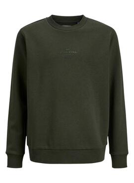 Sweat à capuche Jack and Jones Jin vert pour enfant